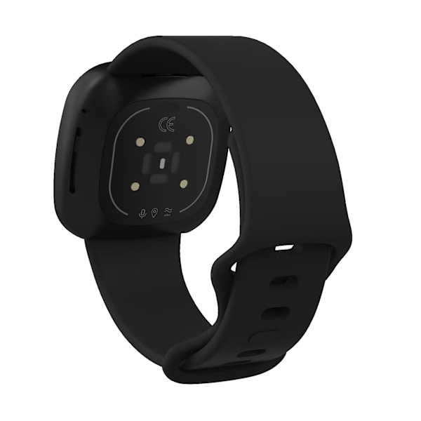 Rosröd Rosröd kompatibel med Fitbit Versa 3 / Sense Silikonarmband, Storlek: S Storlek: S