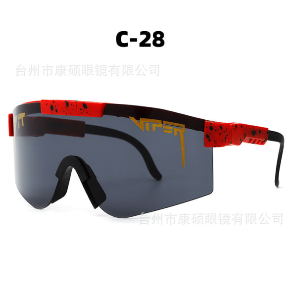 Färgglada glasögon för ridning Polariserade solglasögon män utomhussportglasögon cykling cykelglas C28