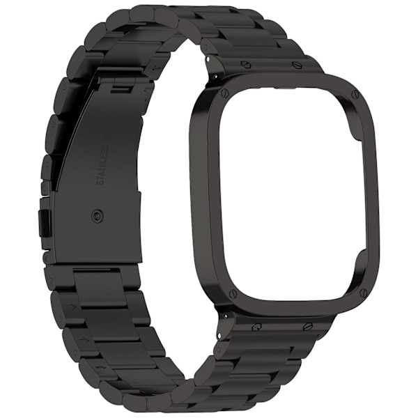 Svart Svart 2-i-1-reim kompatibel med Xiaomi Redmi Watch 3 / Mi Watch Lite 3