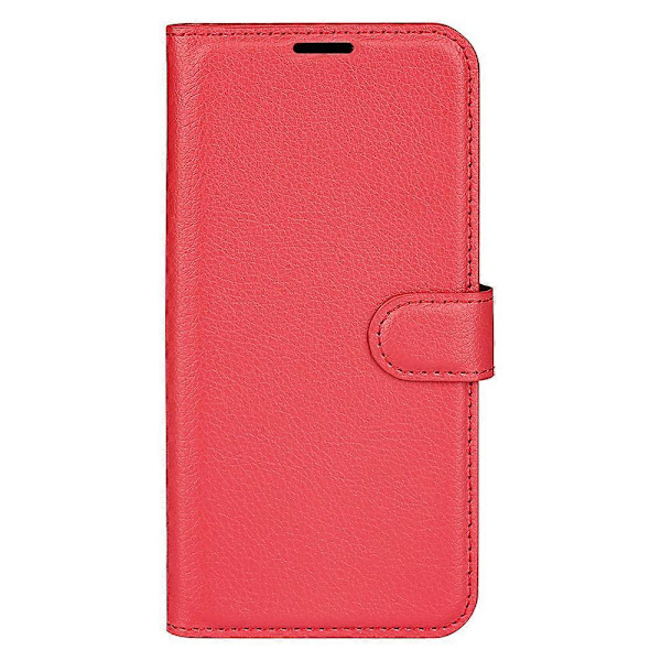 För Xiaomi 15 Fodral Litchi Textur Stötsäkert Läder Plånboks Telefonfodral Red