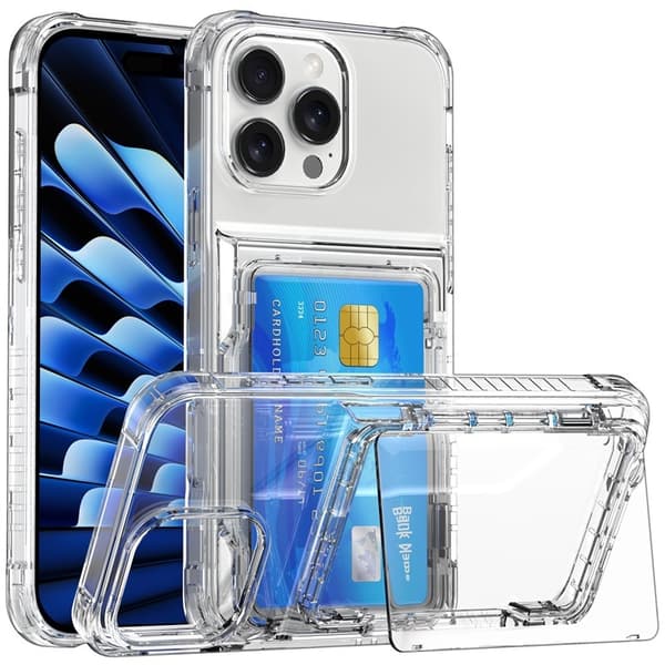 Fodral för iPhone 13pro 6.1 transparent Transparent Öl Flip Plånbok med Korthållare