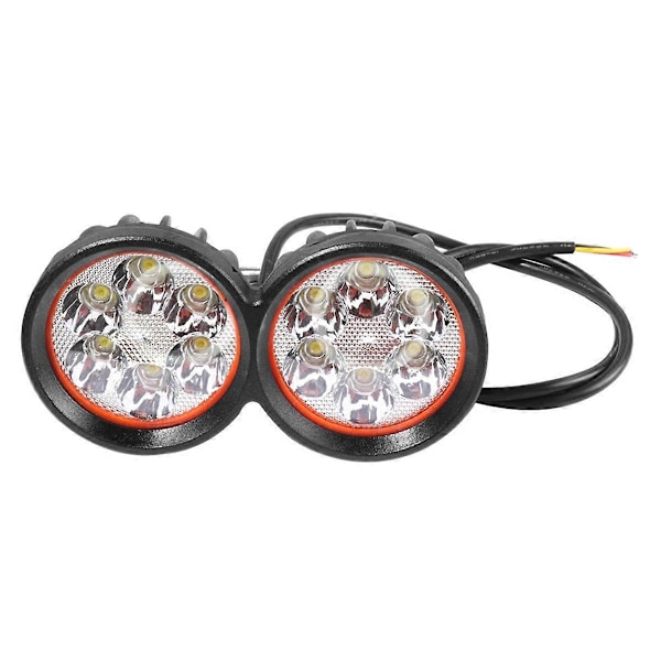 Framlampa 6 LED Dimstrålkastare Super Stark Lampa Spotlight Arbetslampa 12-80V för El