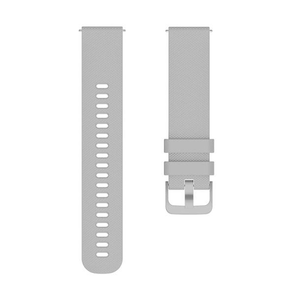 Grå Grå Knottrig Tonal Spänne Silikon Klockarmband 20mm