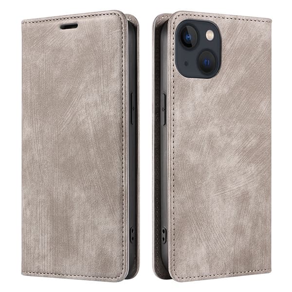 Kotelo iPhone 13 Pro harmaa magneettinen läppä