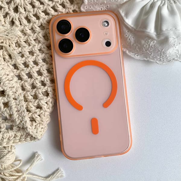 Fodral för iPhone 13 Pro Max Magnetisk Slimmad Profil Orange Noz29091