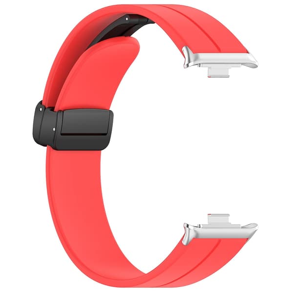 Rød Magnetisk Spenne Silikonrem kompatibel med Redmi Watch 4