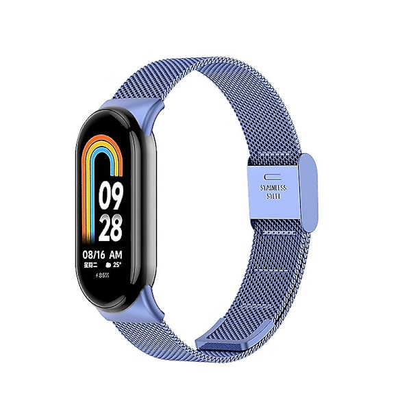 Midnattsblå Midnattsblå Spänne Metall Klockarmband kompatibelt med Xiaomi Mi Band 8