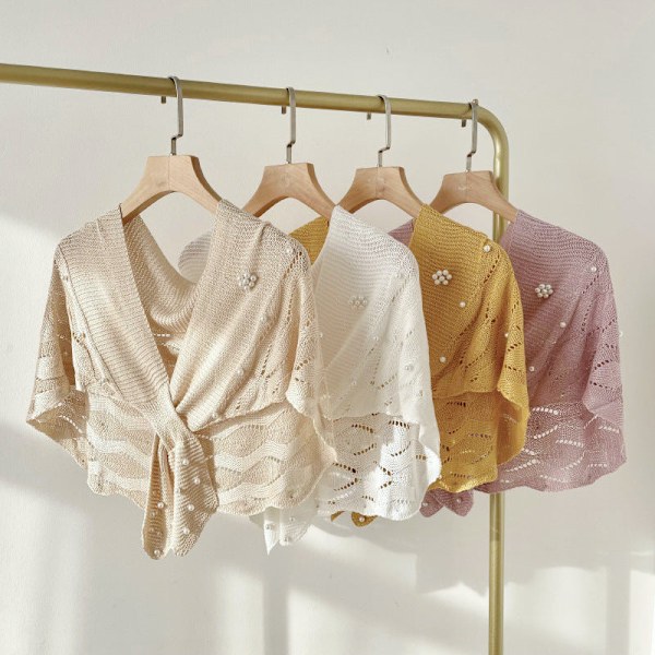 Dame falsk krage Avtakbar halv Sommer Nakke Beskyttelse Kni Lotus color