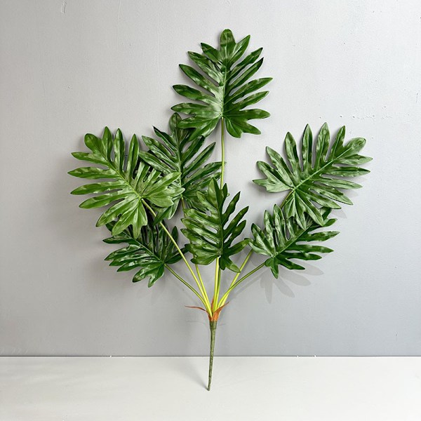 Kunstig Vår Taro Blad Canna Touch Bukett Vår Fjær Blad Grønn Plantedekor 7 pieces of premium Chunyu leaves