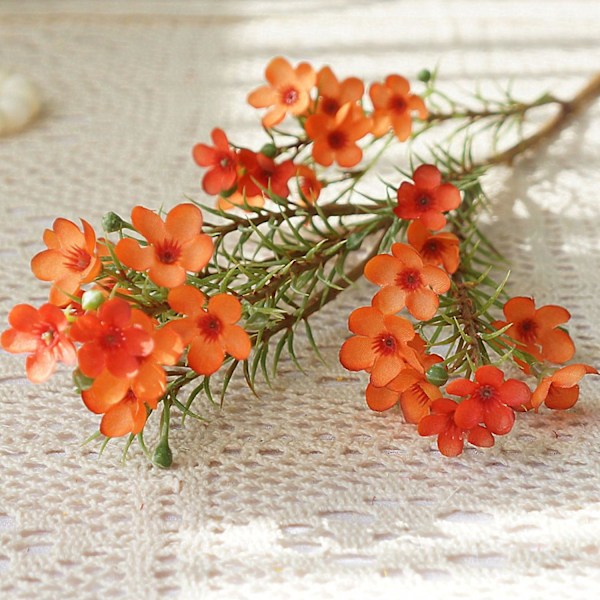 1 stk. Kunstig Blomst Estetisk Høstdekorasjon DIY Australsk Farget Plommeblomst til Soverom Red