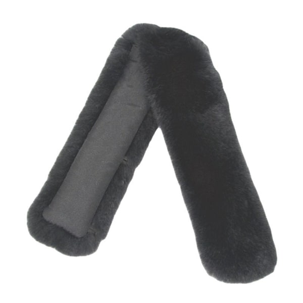 Dame falsk krage Avtakbar halv Inner Okkupert Lær Coa Black-length 50 width 6