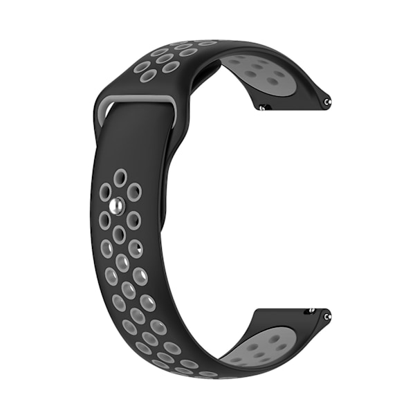 Sort Grå Sort Grå kompatibel med Huawei Watch 3 / 3 Pro silikone urrem