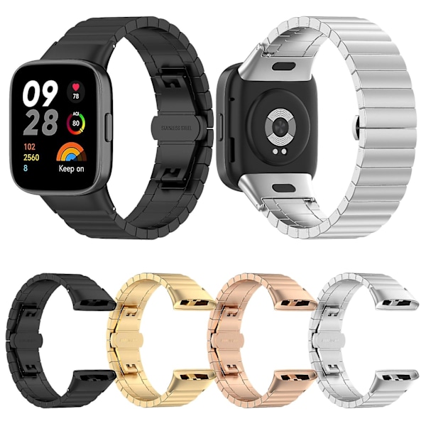 Metallreim kompatibel med Xiaomi Redmi Watch 3 / Mi Watch Lite 3