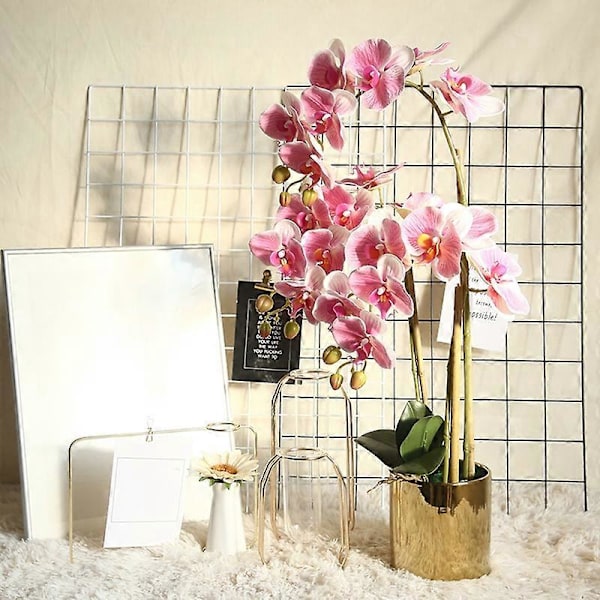 1 stk. Kunstig Orkideplante Naturlig Realistisk Husholdningsprodukt Orkide Kunstige Planter Dekoration til Butikker Milk White