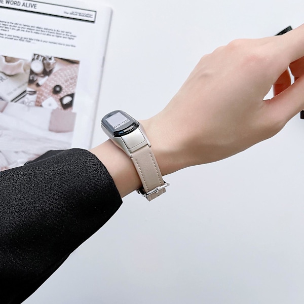 Læder urrem kompatibel med Xiaomi Mi Band 7