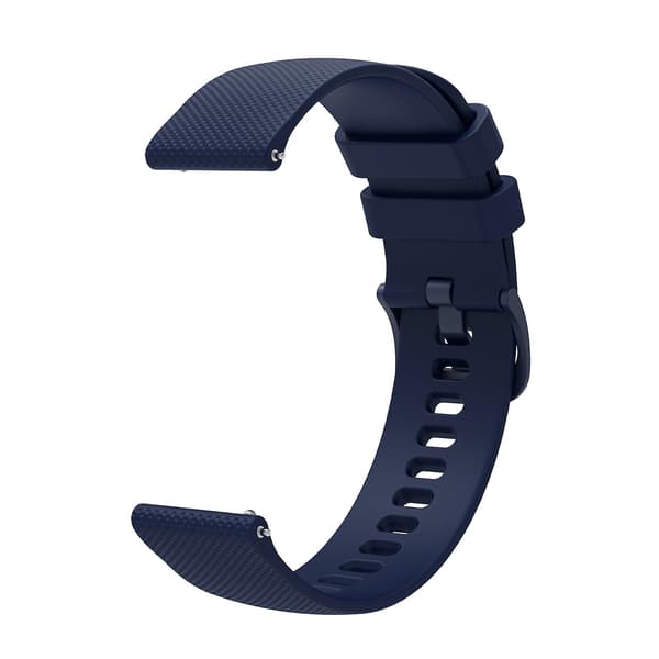 Marinblå Marinblå Knottrig Tonal Spänne Silikon Klockarmband 20mm