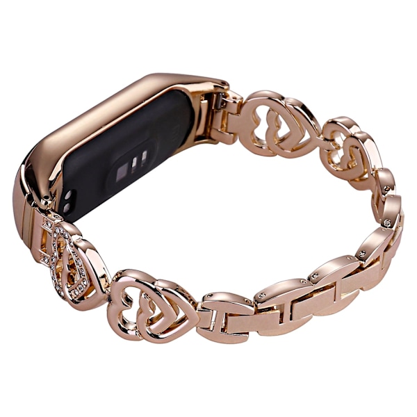 Roséguld Roséguld Metall Klockarmband kompatibelt med Xiaomi Mi Band 4 / 3