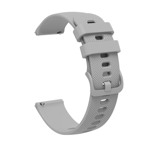 Grå Grå Knottrig Tonal Spänne Silikon Klockarmband 20mm
