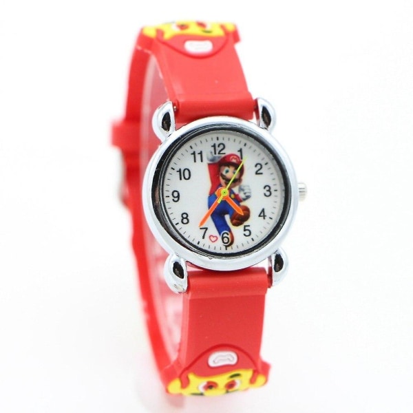 3d tecknad Super Mario Watch Red