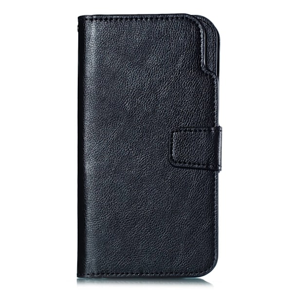 Etui til iPhone 14 Pro sort Nine Card Business Card Holder Flip Wallet med kortholder