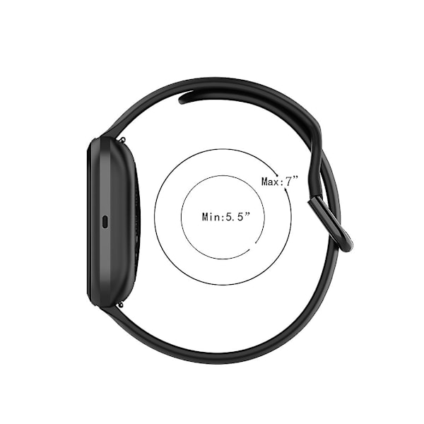 Grön Grön 23mm Färgspänne Silikon Armbandsur Klockarmband kompatibelt med Fitbit Versa 2 / Versa / Versa Lite / Blaze, Storlek: S