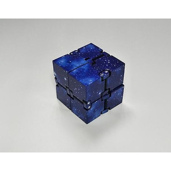 Infinity Cube Mini Toy Finger Edc Ångest Stress Relief Blocks blue Starry sky