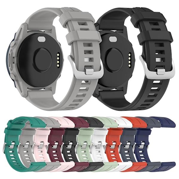 Sort Sort Silikone Urrem kompatibel med Garmin kompatibel med erunner 955 / 255 / 745