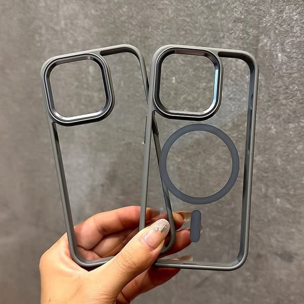 Etui til iPhone 16 Clear Magnetic Clear Gray Noz34663
