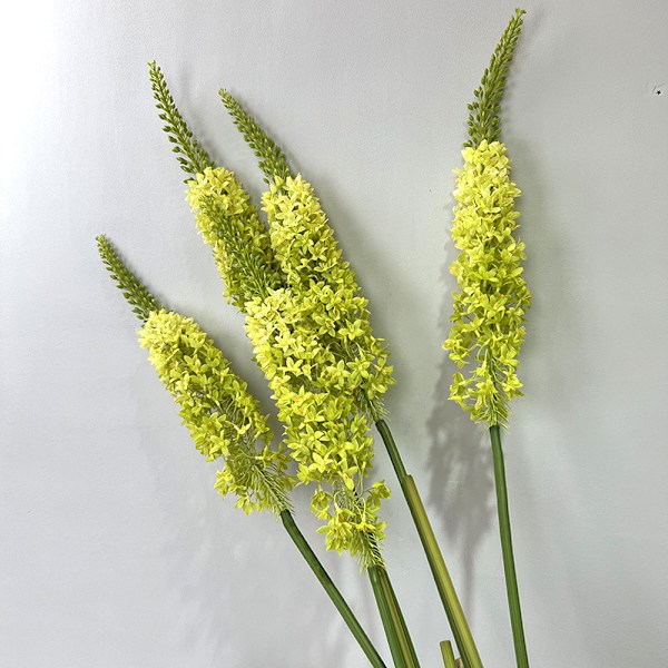 Kunstig Blomst Ridderspore Eremurus Ananas Arrangement Sett for Hjem Hotell Dekor red