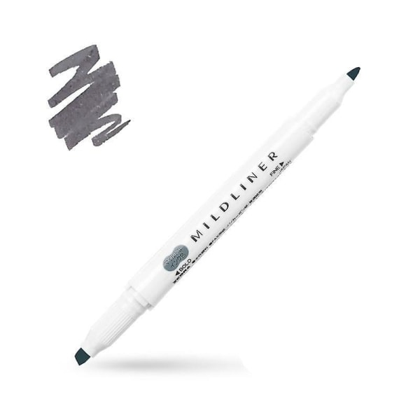 Mildliner Double Headed Highlighter / Marker Pen Dark Gray
