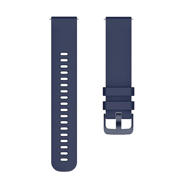 Marinblå Marinblå Knottrig Tonal Spänne Silikon Klockarmband 20mm