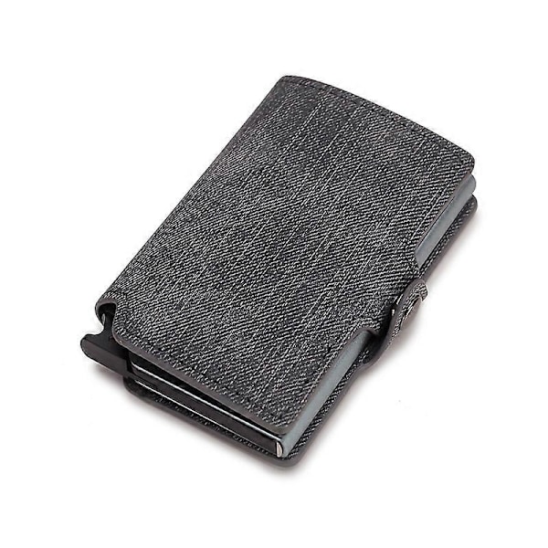 RFID Sød Pink Damepung Kortholder Tynd Slim Mini Lomme Pung Pengetaske Grey