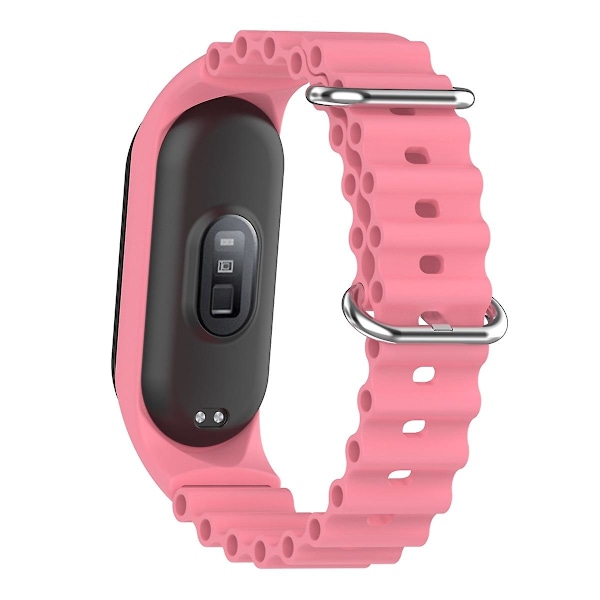 Rosa Silikonarmband kompatibelt med Xiaomi Mi Band 7 / 6 / 5 / 4 / 3