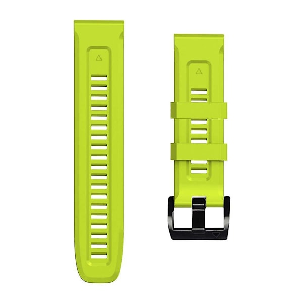 Limegrön Limegrön Silikonarmband kompatibelt med Garmin Fenix 7x / 6x / 5x 26mm