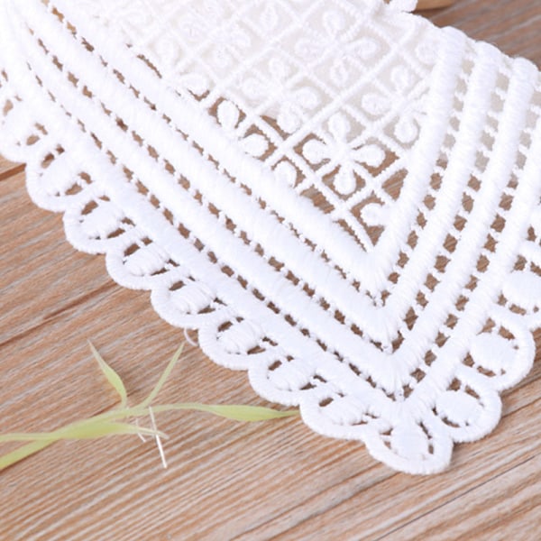 Dame falsk krage Hul ut Søm Broderi Enkel Clo White