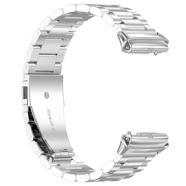 Silver Silver Tre Pärlor Metall Klockarmband kompatibelt med Redmi Watch 3 Active
