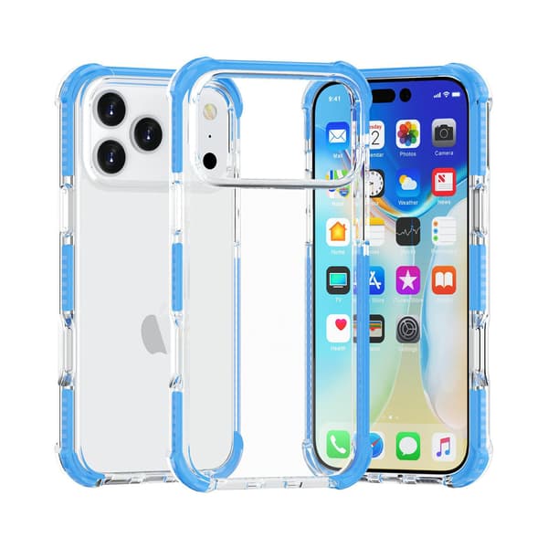 Etui til iPhone 13 Mini Hard Corners Clear Sky Blue