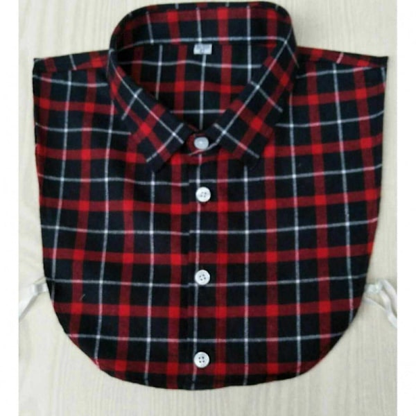 Dame falsk krage Avtakbar halv Zi Herre Allsidig Skjorte P YT British Plaid-44