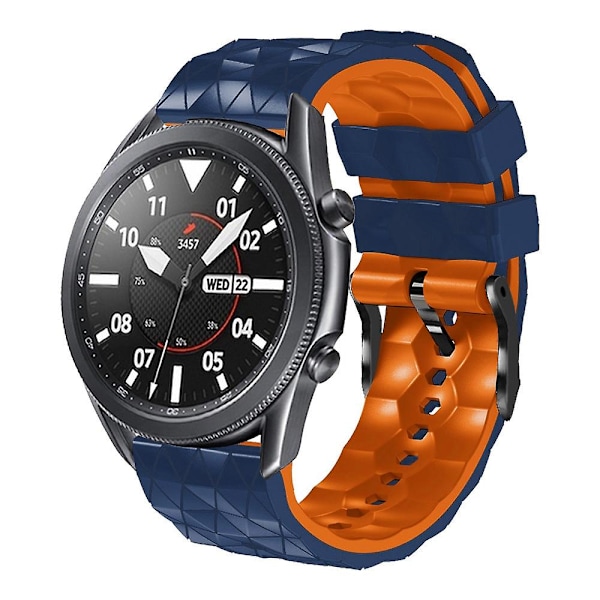 Midnattsblå Orange Midnattsblå Orange Silikonarmband kompatibelt med Xiaomi Watch Color 2
