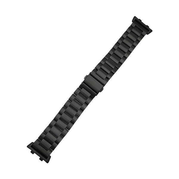 Sort Sort kompatibel med Oppo Watch 41mm Tre-perlers Stållænke