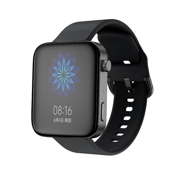 Sort Sort kompatibel med Xiaomi Mi Watch Silikone Urrem