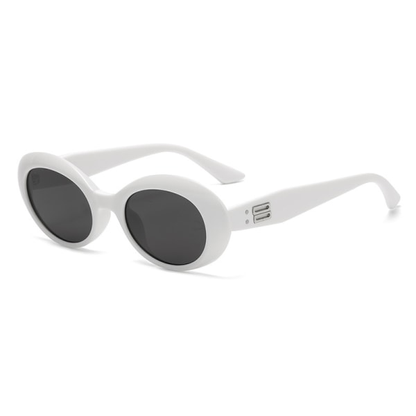 Solglasögon Solglasögon UV-skyddsglasögon Högklassiga Cat's Eye Glasögon med små ramar LA MODXE C3 White