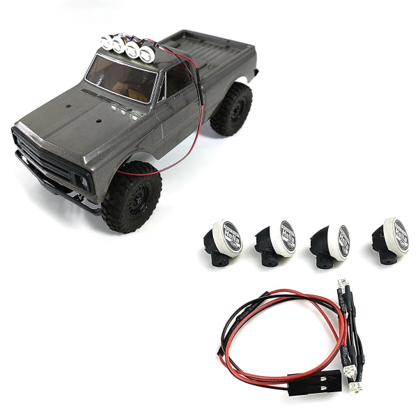 Nytt 4st/ set LED-ljus kompatibel med 1/24 axiell Scx24 Axi00001 Rc bildelar