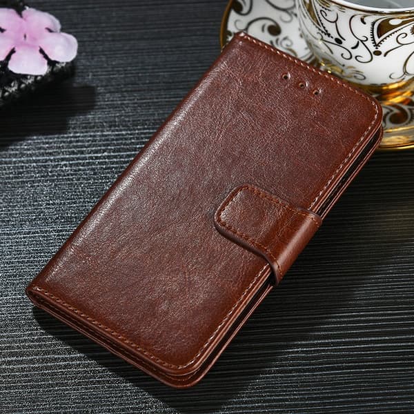 Etui til iPhone 13 brun stand Flip