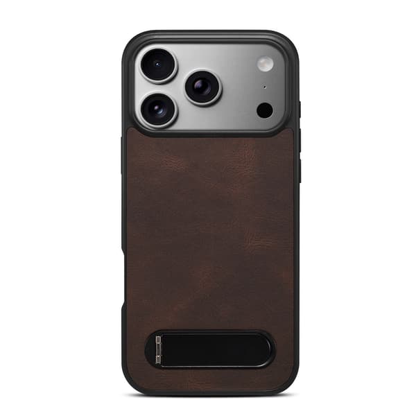 Kotelo iPhone 15 Pro Max Magneettiteline Ruskea Noz34344