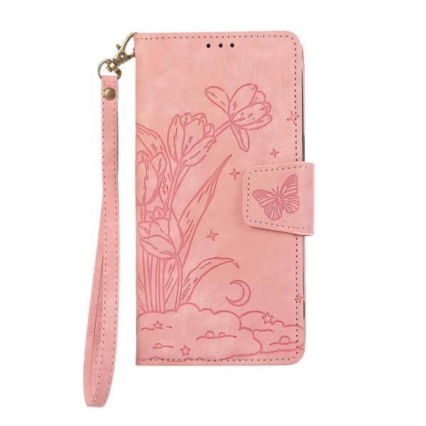 Etui til iPhone 13 Mini Pink Flip Strap