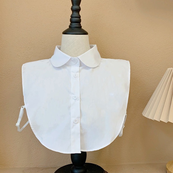 Dame falsk krage Avtakbar halv Inner Wear Base Vinter Shi sparkling style round neck white