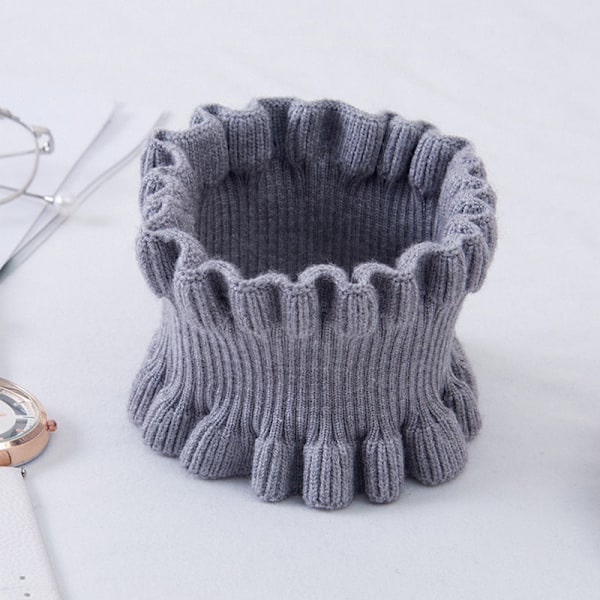 Dame falsk krage Avtakbar halv Cashmere Treøre Liten Light gray Average size