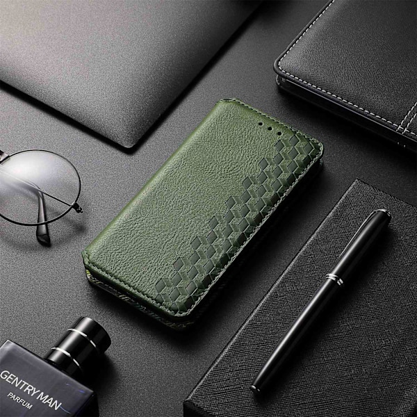 Kotelo iPhone 16pro Max vihreä Flip Magneettinen