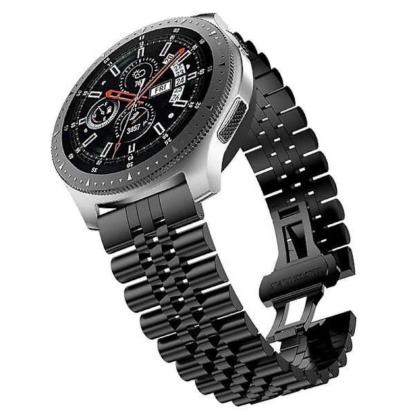Sort Sort Urrem 22mm kompatibel med Huawei Watch Gt 2 46mm